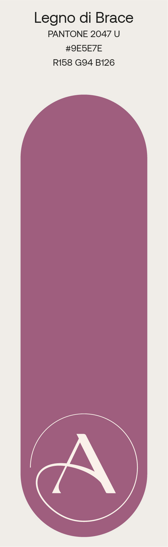 Legno di Brace — Pantone 2047 U, #9E5E7E